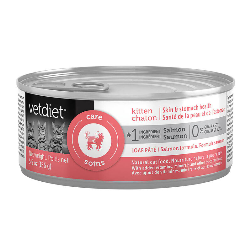 Can, Kitten - Skin & Stomach - Salmon - 156 g - Wet Cat Food image number null