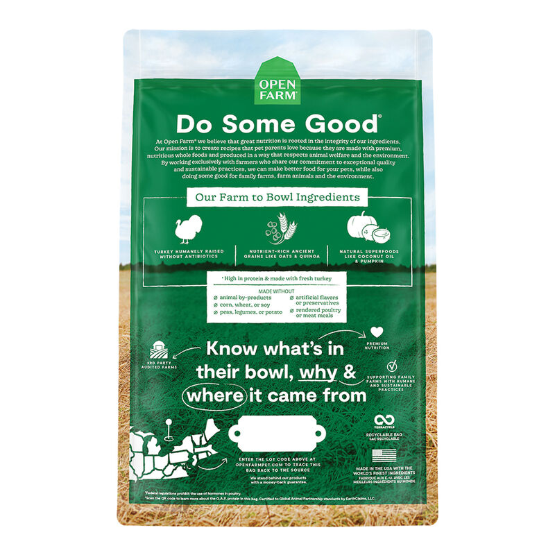 Open Farm, Homestead Turkey & Ancient Grains Adult Dog Dry Food - Dry Dog Food image number null