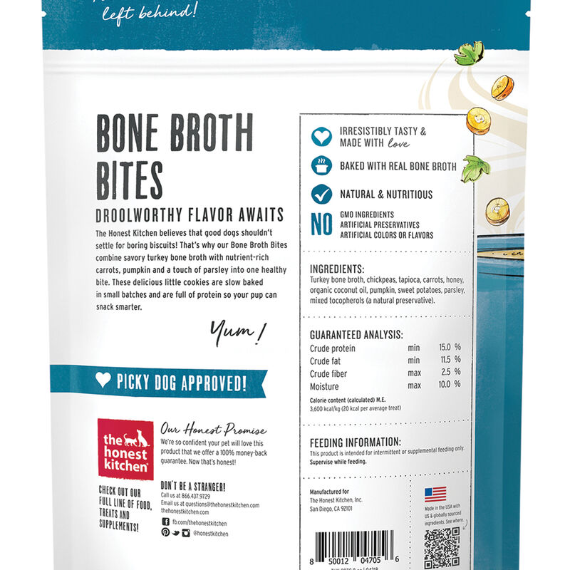 The Honest Kitchen, Bone Broth Bites, Turkey - Dog Treat image number null
