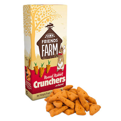 Tiny Friends Farm, Russel Rabbit Crunchers with Carrot - 119 g