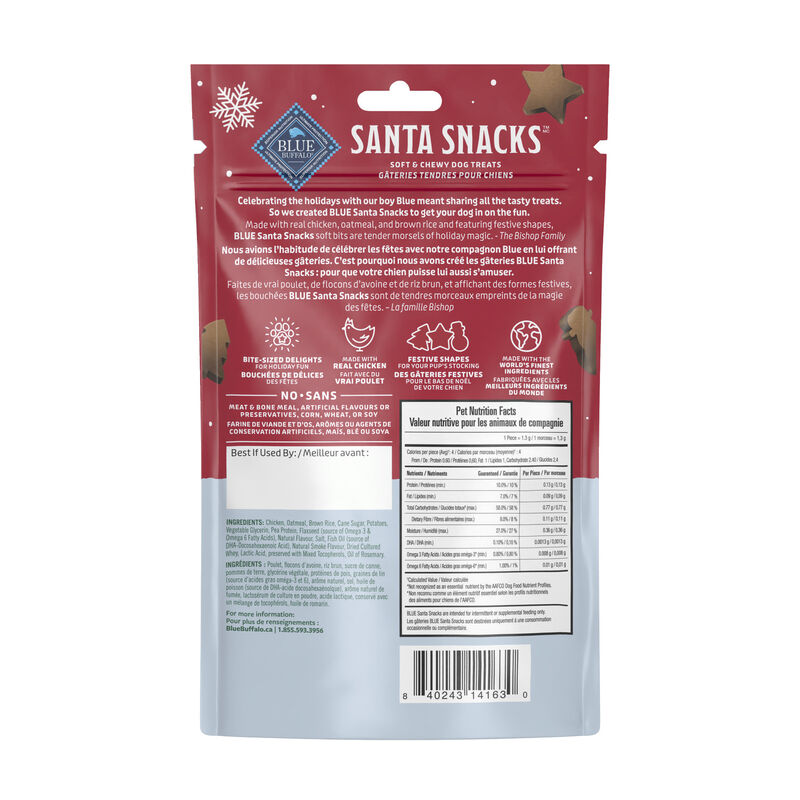 Blue Buffalo, Santa Snacks Soft Treat - 127 g - Dog Treat image number null
