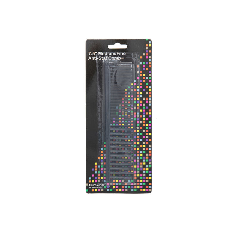 Groomer's Choice, Suregrip, Greyhound Comb - Anti Stat - Long Pin - Medium/Fine - 7.5" image number null