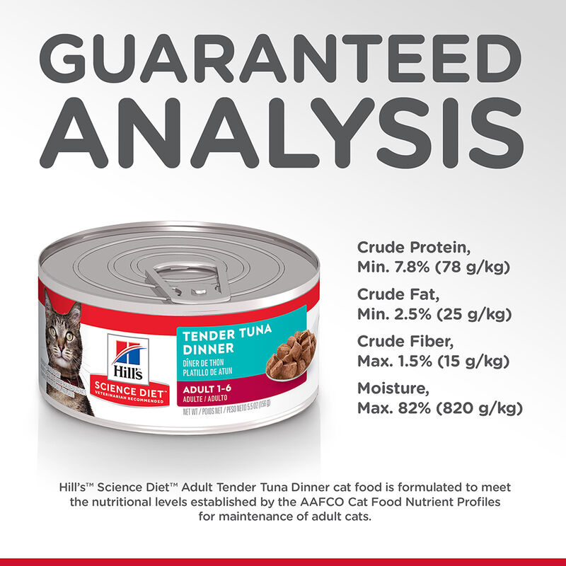 Science Diet, Can, Feline Adult - Tender Tuna - 156 g - Wet Cat Food image number null