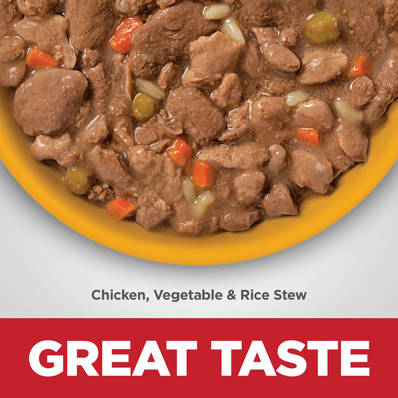 Science Diet, Adult - Perfect Digestion - Chicken, Vegetable & Rice Stew - 363 g - Wet Dog Food image number null