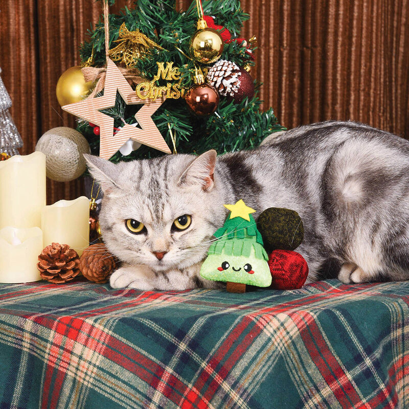 Hugsmart, Christmas Tree Trio w/Catnip image number null
