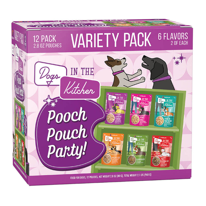 Weruva, Can,Adult - Pooch Party Pack - 80 g - 12 pk - Minced - Wet Dog Food image number null