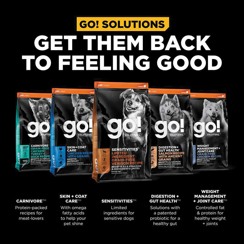 GO! SOLUTIONS, SENSITIVITIES Limited Ingredient Grain Free Venison Recipe for dogs - Dry Dog Food image number null