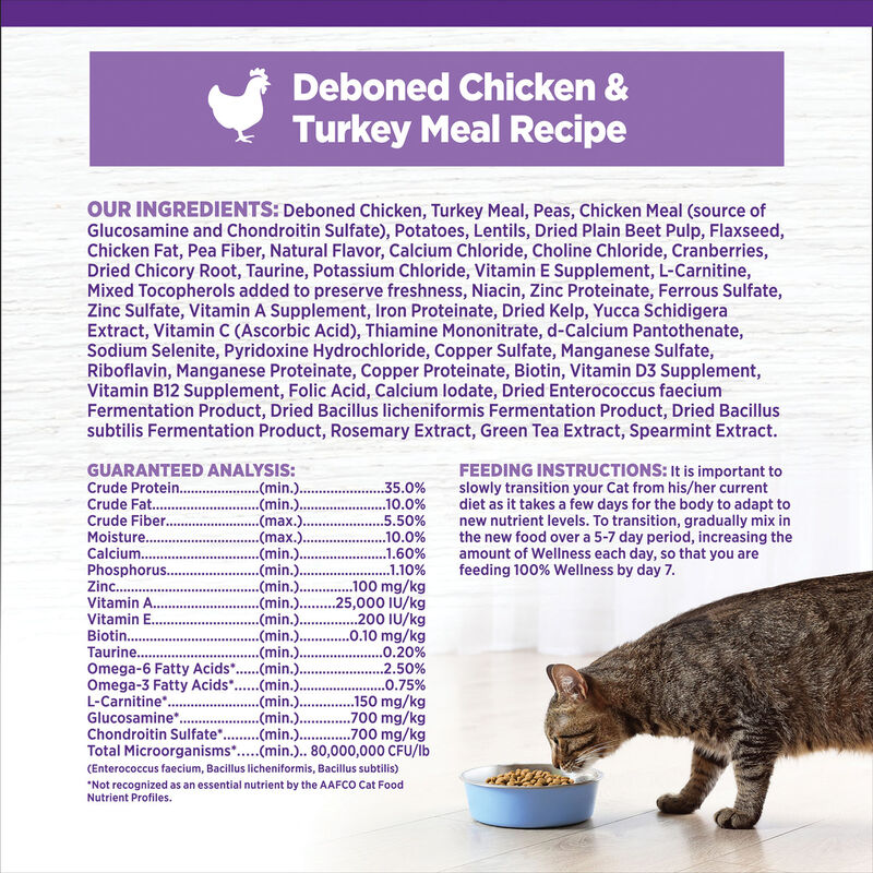Wellness, Feline Adult - GF Complete Health - Healthy Weight - Chicken - Dry Cat Food image number null