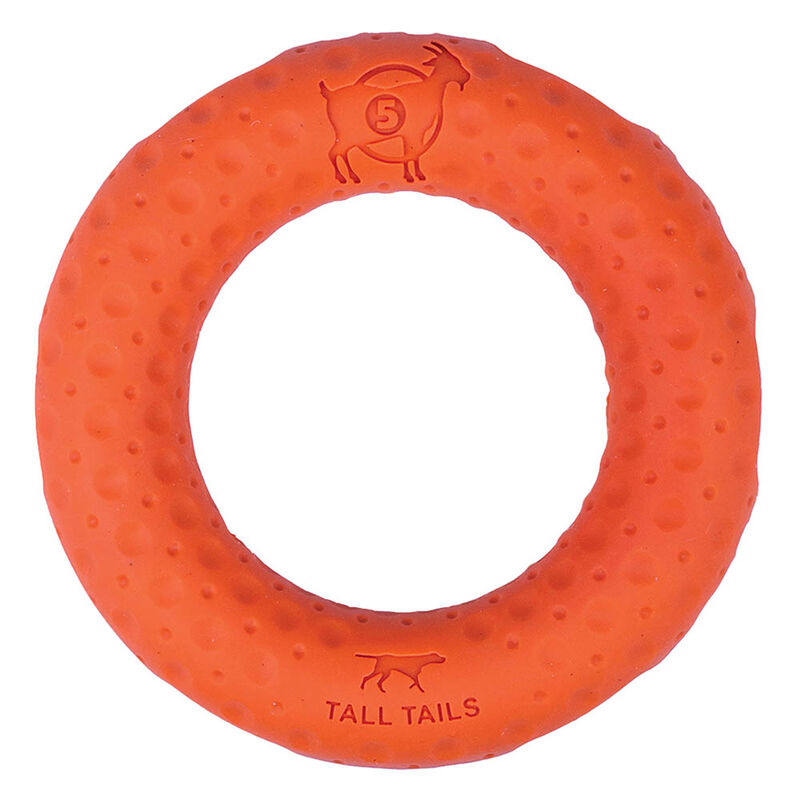 Tall Tails, GOAT Rubber Ring - 5" - Toss Dog Toy image number null