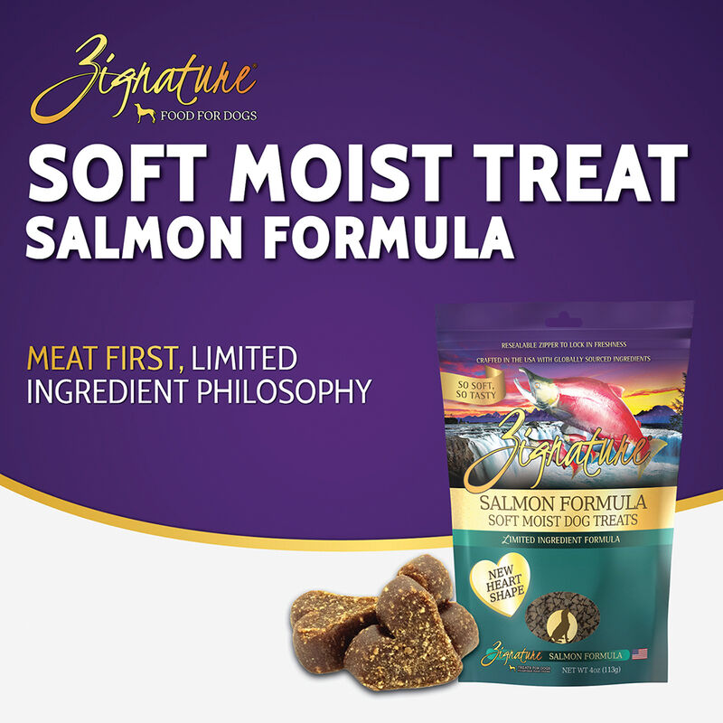 Zignature, Soft Moist Treats - Limited Ingredient - Grain Free - Salmon 113 g image number null