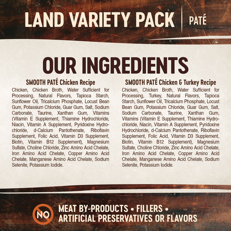 Wellness, Pouch, Feline Adult - Core Grain Free Tiny Tasters Pate Variety Pack - Land - 50 g - 12 pk image number null