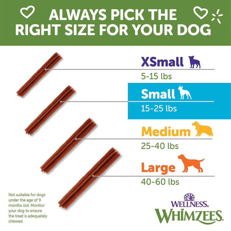 Whimzees, Dental Treat, Stix Value Pouch - Small - 28 Pc image number null