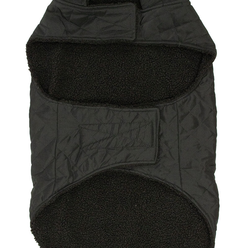Canada Paws, Quilted Barn Coat - Black - Dog Coat image number null