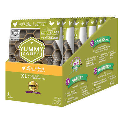 Pet's Best Life, Yummy Combs - Chicken - X-Large