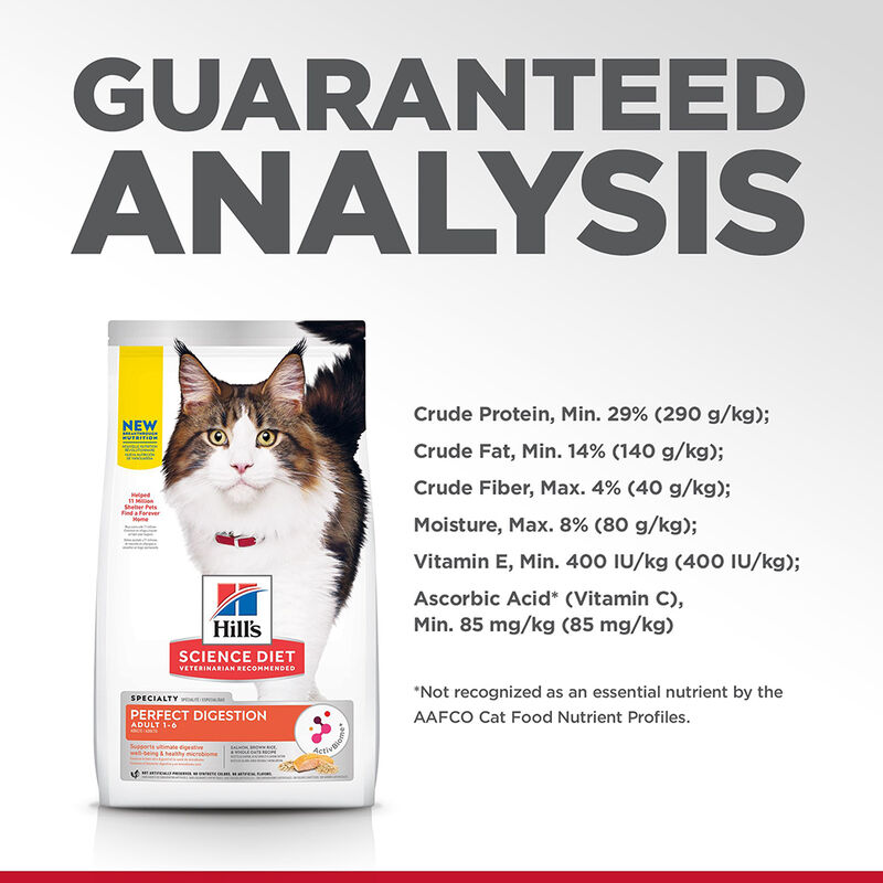 Science Diet, Feline Adult - Perfect Digestion Salmon - Dry Cat Food image number null