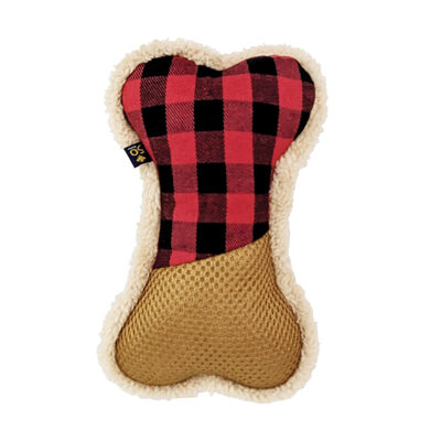 Ren’s 50th Anniversary Plaid Bone Plush Dog Toy