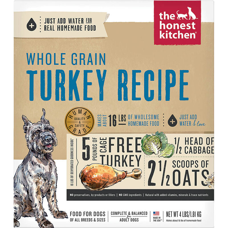 The Honest Kitchen,Whole Grain Turkey Recipe - Freeze Dried Dog Food image number null
