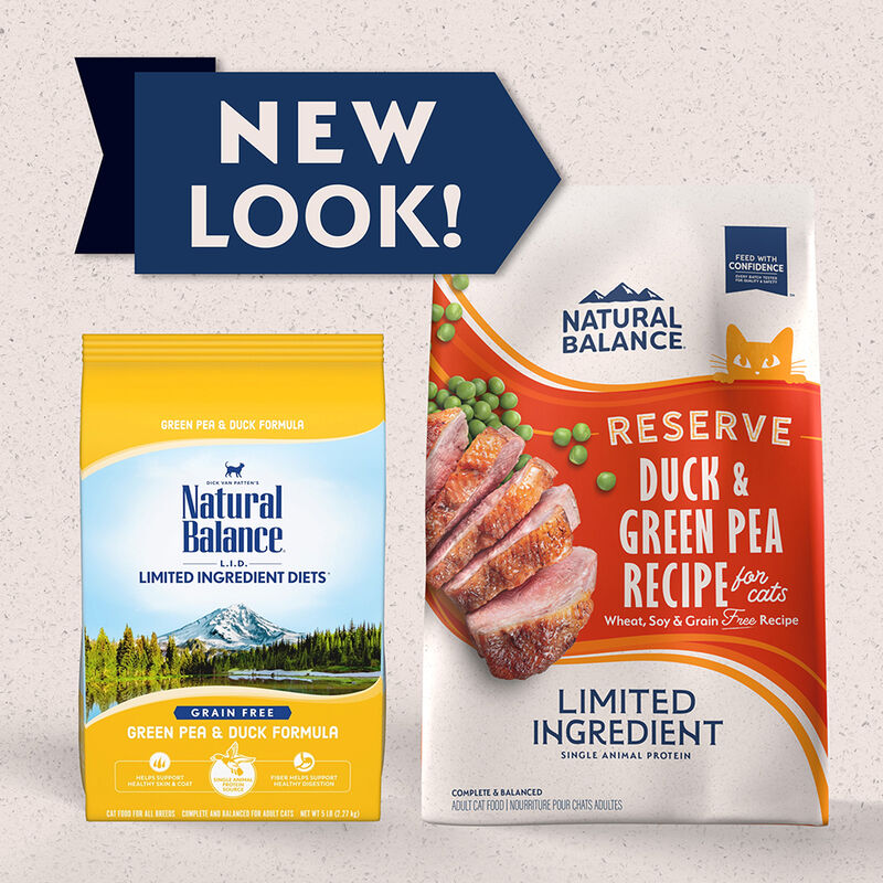 Natural Balance, Limited Ingredient Dry Cat Formula, Green Pea & Duck - Dry Cat Food image number null