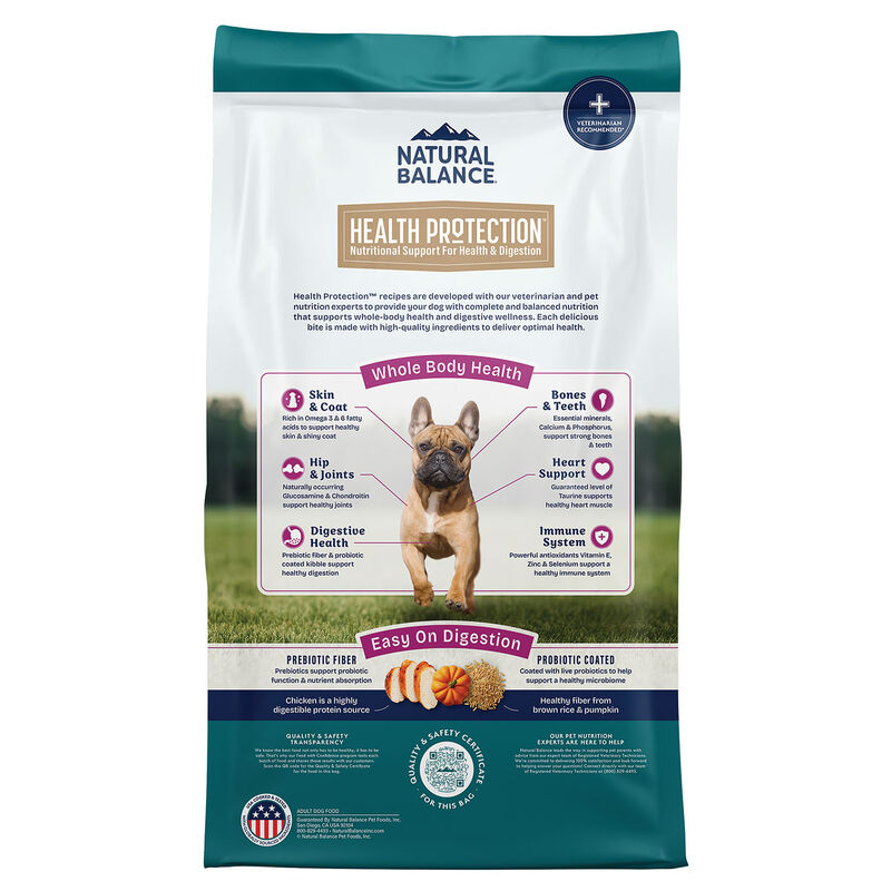 Natural Balance, Health Protection Small Breed - Real Chicken, Brown Rice & Pumpkin Recipe - Dry Dog image number null