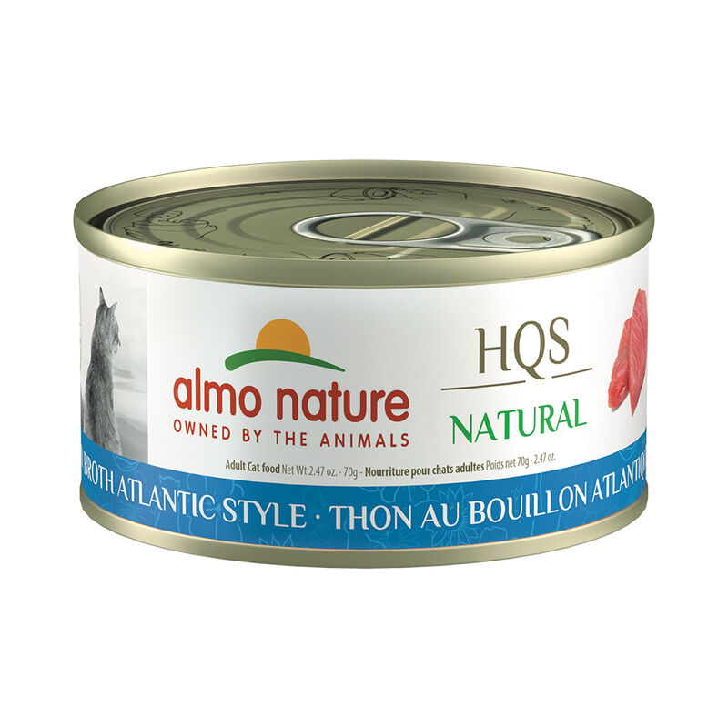 Almo Nature, Canned Cat Food, Atlantic Tuna in Broth - 2.5 oz - Wet Cat Food image number null