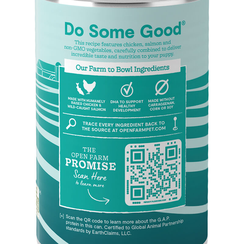 Open Farm, Puppy Chicken & Salmon Recipe Wet Dog Food - 354 g image number null