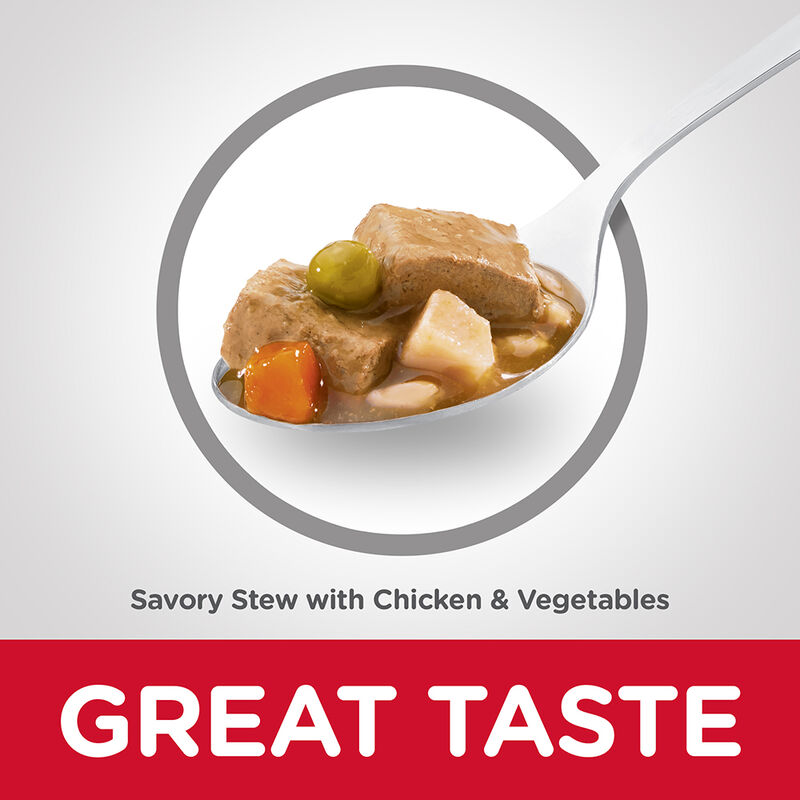 Science Diet, Can, Adult - Savory Stew Chicken & Vegetables - 363 g - Wet Dog Food image number null