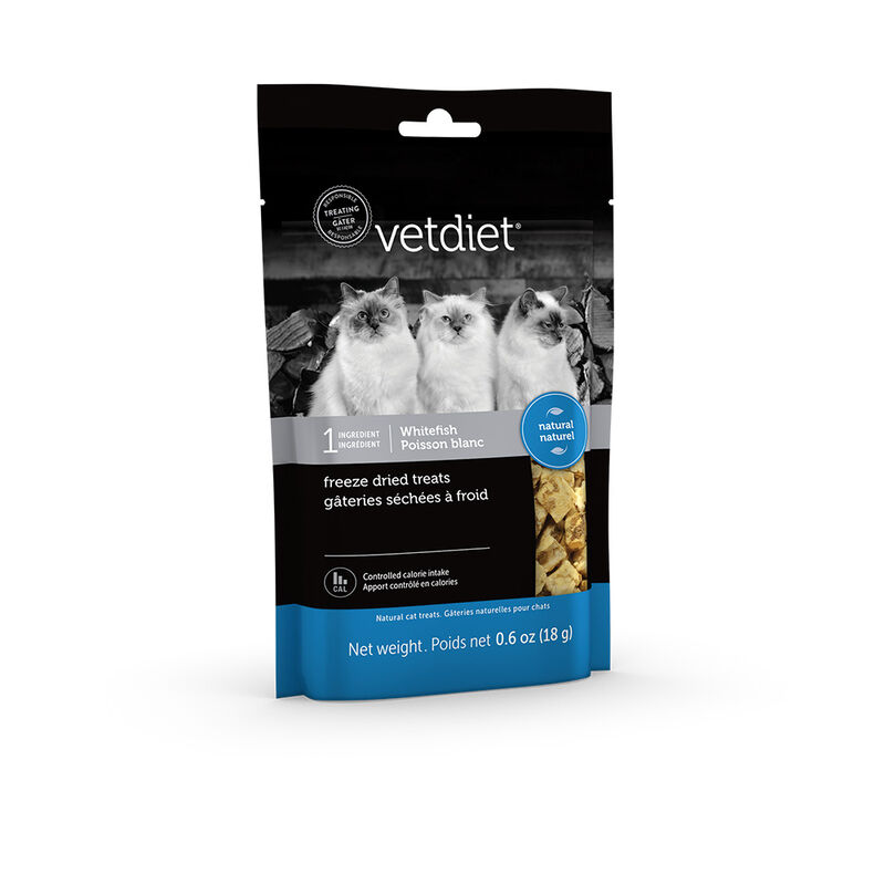 Vetdiet, Freeze Dried Cat Treats - Whitefish - 18 g - Freeze Dried Cat Treat image number null
