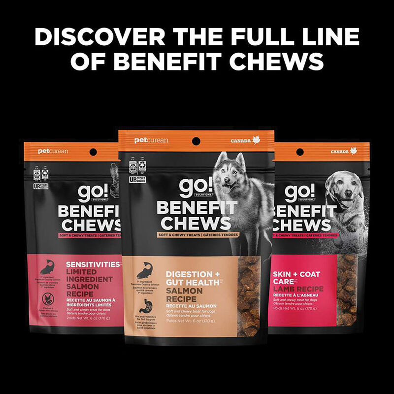 Go! Solutions,Benefit Chews - Digestion + Gut Health Salmon Dog Treats - 170 g image number null