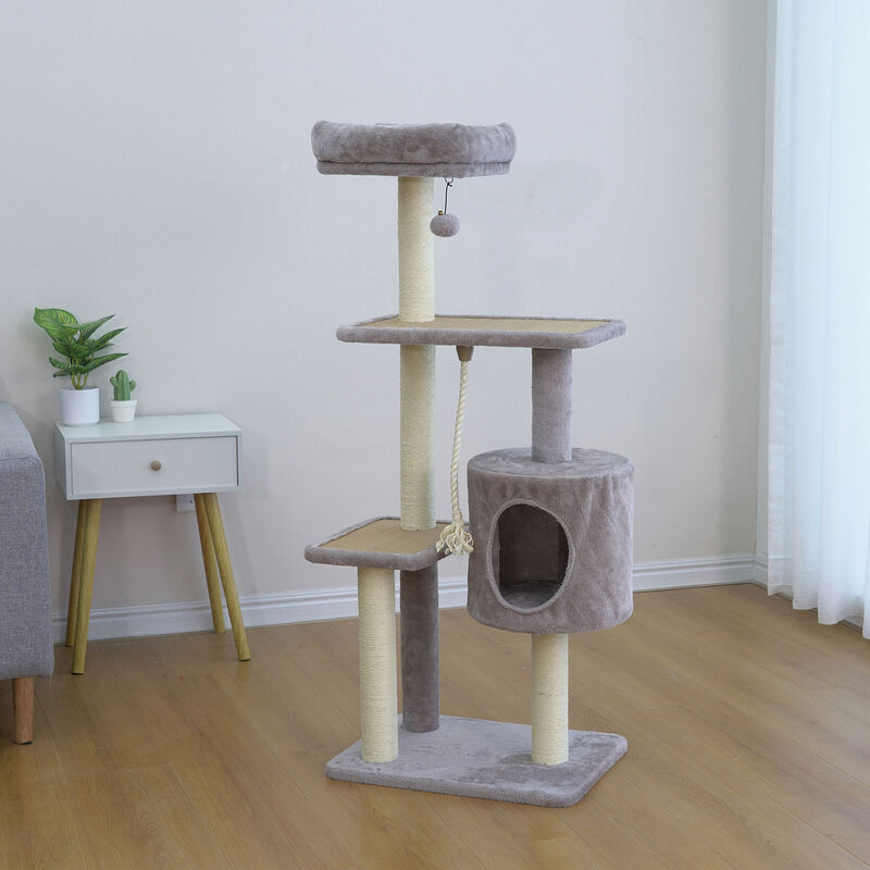 Brigade, Three Tiered Cat Tree w/House image number null