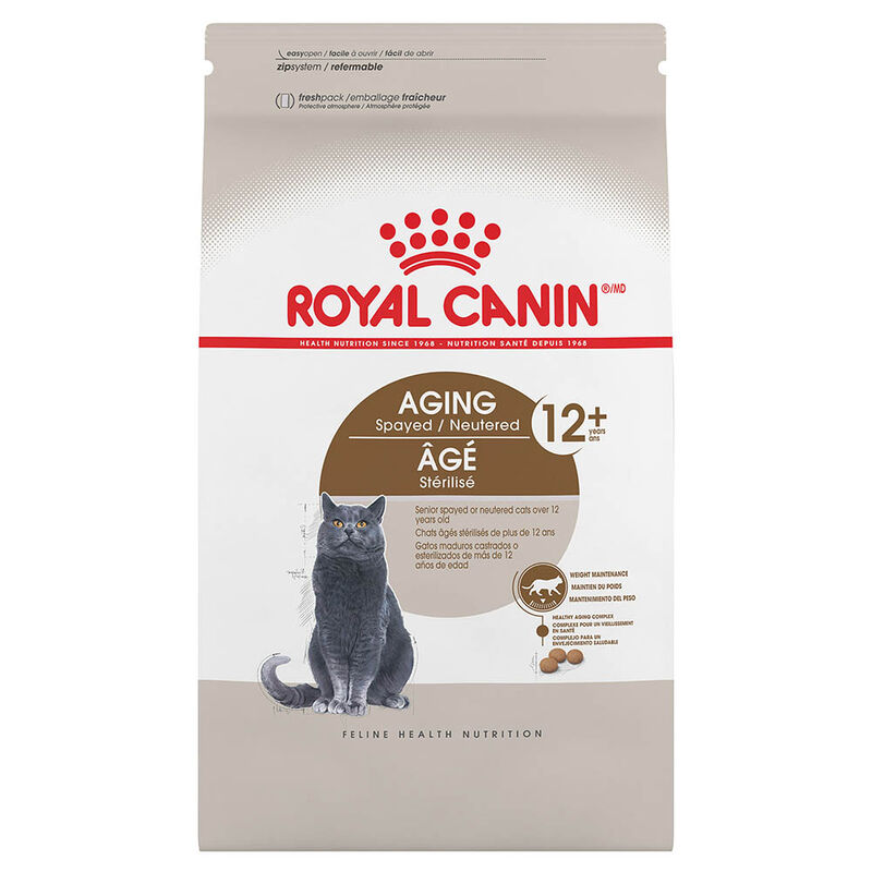 Royal Canin, Feline Health Nutrition Aging Spayed / Neutered 12+ Dry Adult - Dry Cat Food image number null