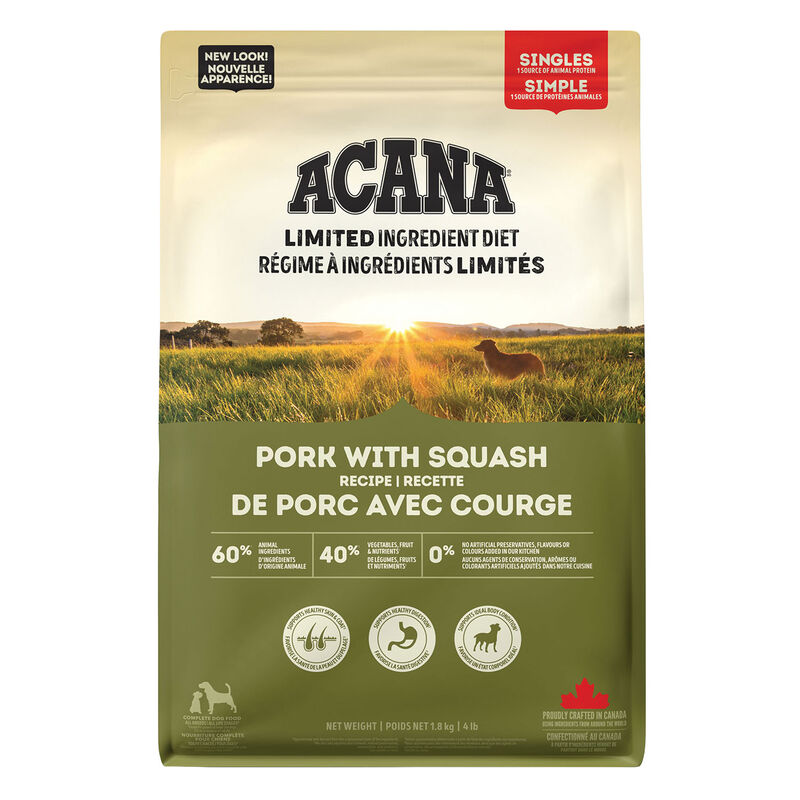 Acana, Adult - Singles Pork & Squash - Dry Dog Food image number null