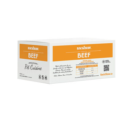 Back2Raw, Complete, Patty - Beef - 5.44 kg - (12x0.45kg)
