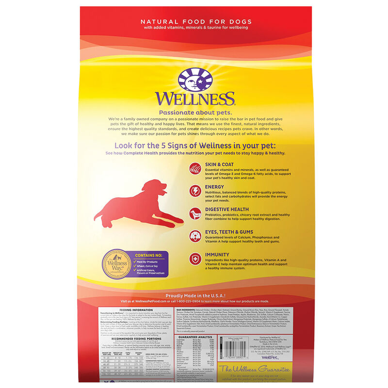 Wellness, Senior Complete Health - Chicken & Barley - Dry Dog Food image number null