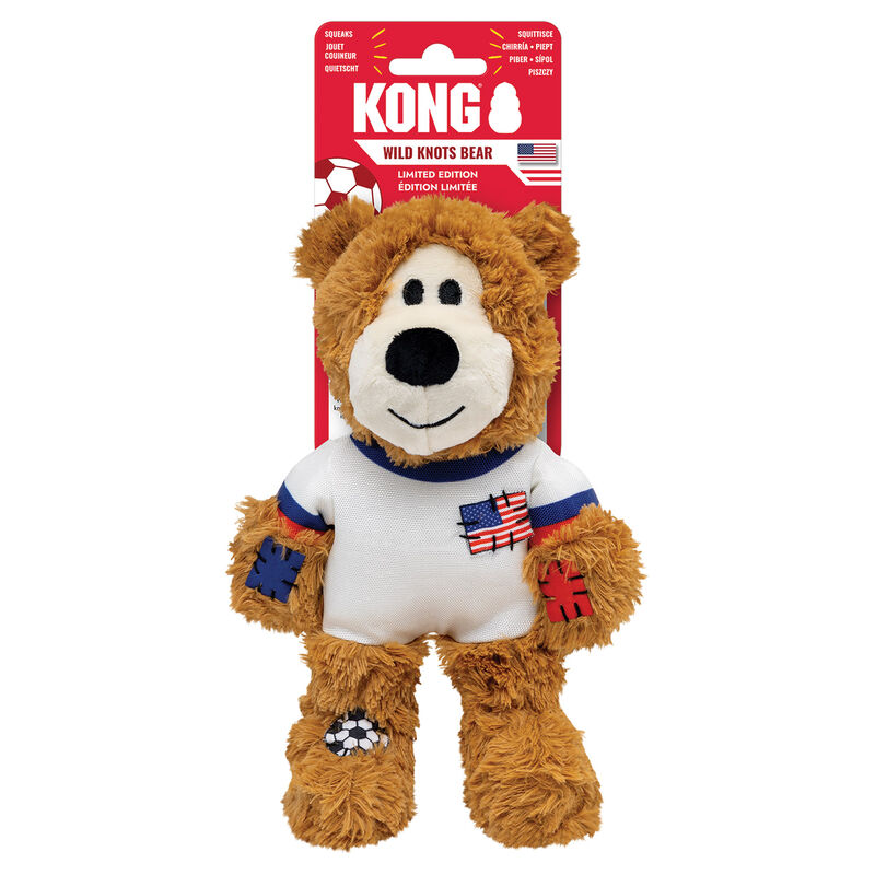 KONG Wild Knots Sport Bear Dog Toy image number null