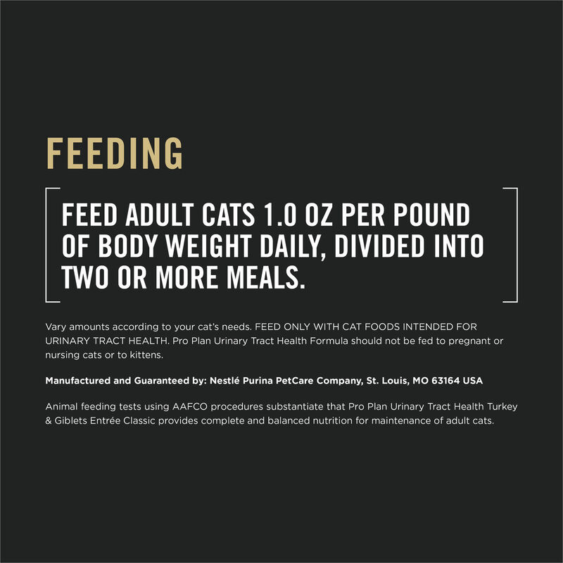 Purina Pro Plan Urinary Tract Health Turkey & Giblets Entr&eacute;e Classic Adult Wet Cat Food image number null