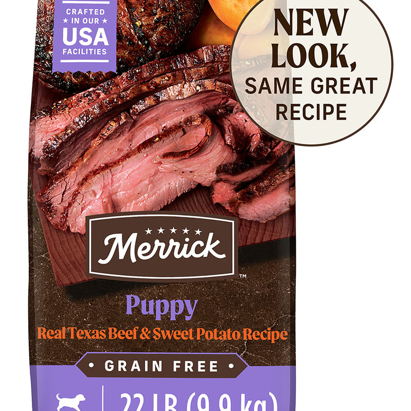 Merrick, Puppy - Grain Free Beef & Sweet Potato - Dry Dog Food image number null