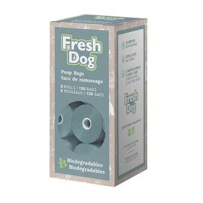 Fresh Dog, Poop Bags - Unscented - Biodegradable