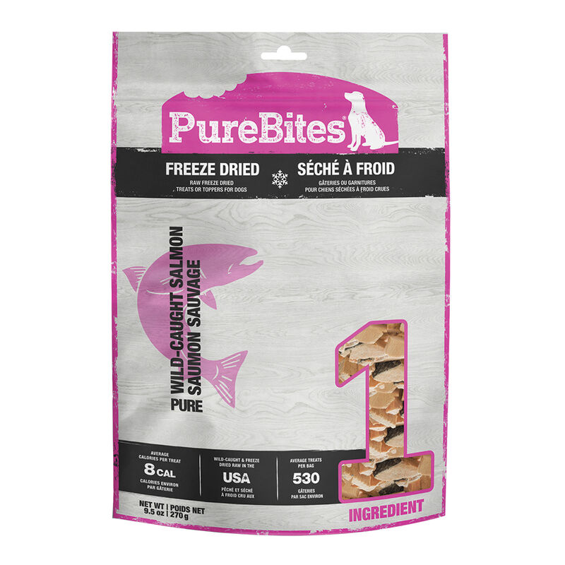 PureBites, Super Value Size Treats - Salmon - 270 g - Freeze Dried Dog Treat image number null