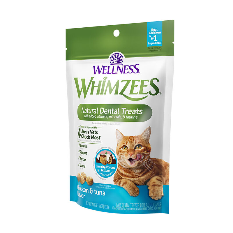 Whimzees, Feline Dental Treats - Chicken & Tuna - 56.69 g image number null