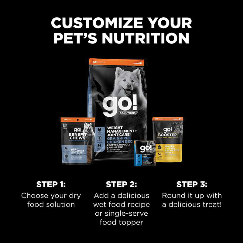Go! Solutions,Benefit Chews - Weight Management + Joint Care Chicken Dog Treats - 170 g image number null