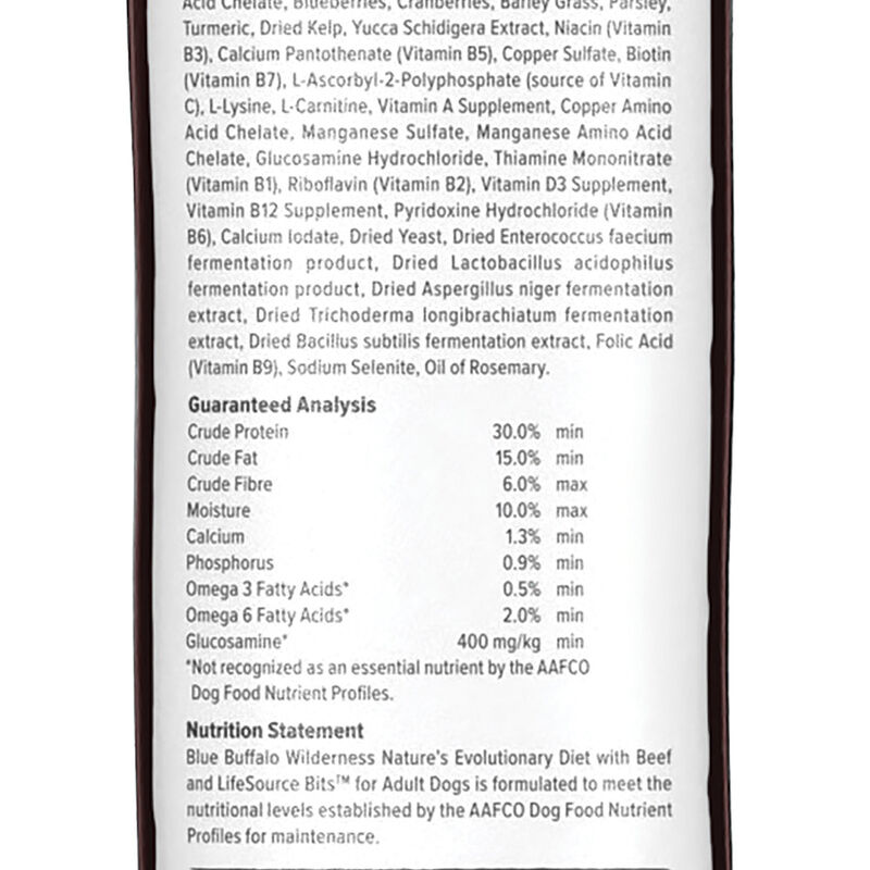 Blue Buffalo, Wilderness - Beef - Dry Dog Food image number null