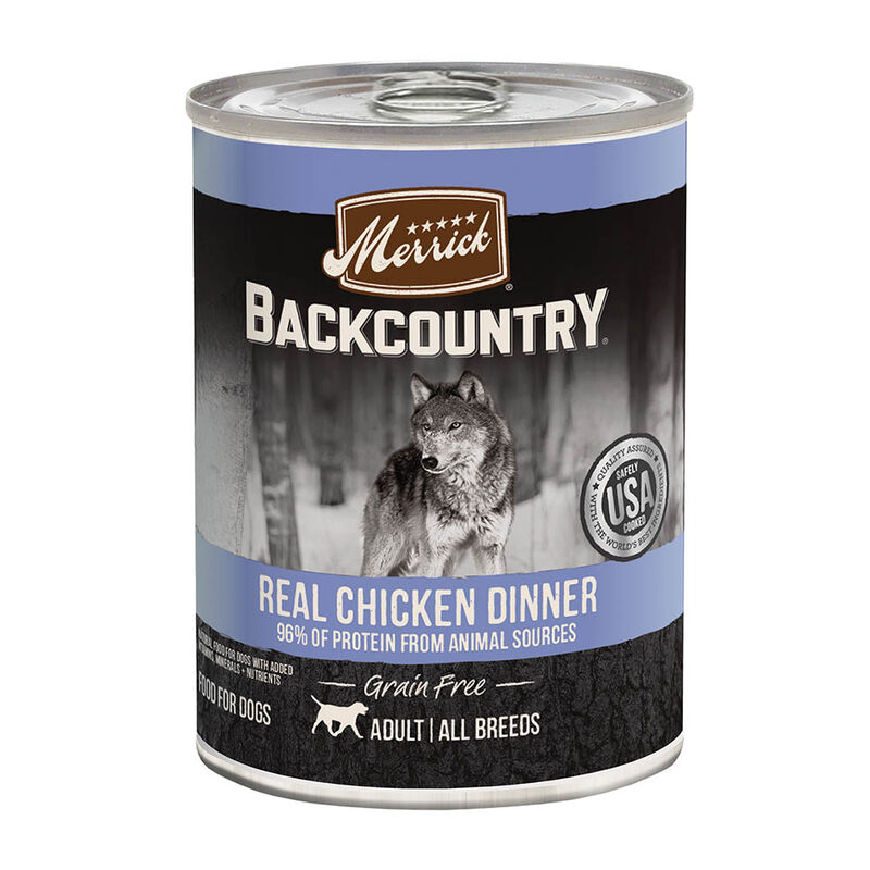 Merrick, Backcountry 96% Real Chicken Recipe - 12.7 oz - Wet Dog Food image number null