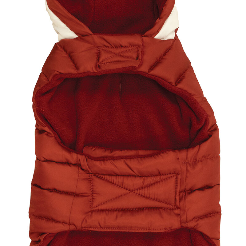 Canada Paws, Hooded Nylon Coat - Red - Dog Coat image number null