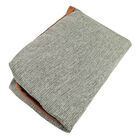 Sky Faux Leather Cover, Khaki Knit - L image number null