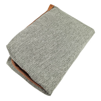 Sky Faux Leather Cover, Khaki Knit - L