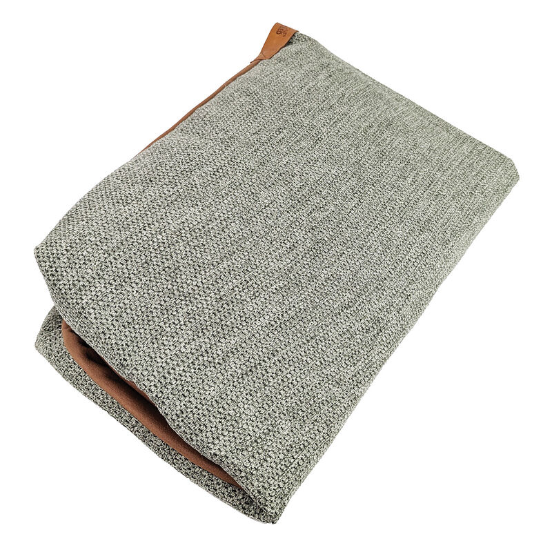 Sky Faux Leather Cover, Khaki Knit - L image number null