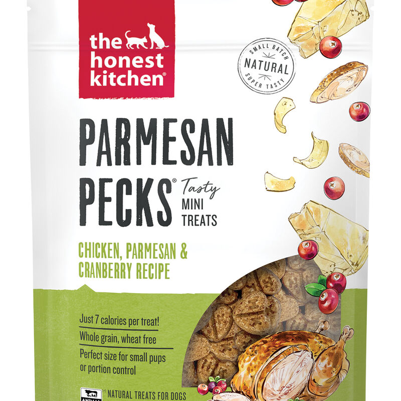 The Honest Kitchen, Parmesan Pecks, Chicken & Cranberry - Dog Treat image number null