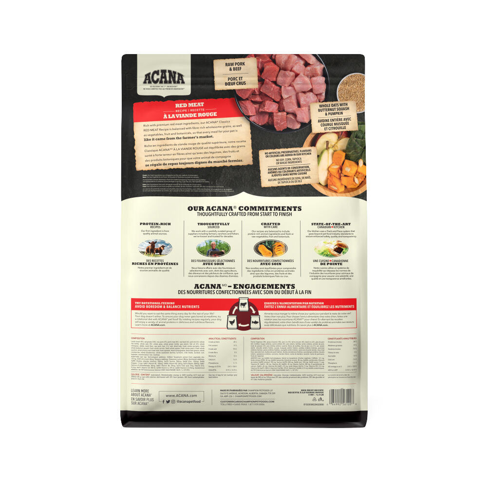 Acana, Dog Classic Red - Dry Dog Food - Ren's Pets