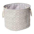 Pet Posse, Round Paw Toy Storage Bin - Grey image number null