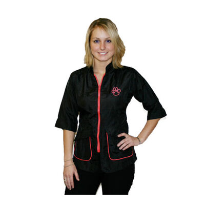 Stylist Wear, Contrast Jacket - Black & Hot Pink